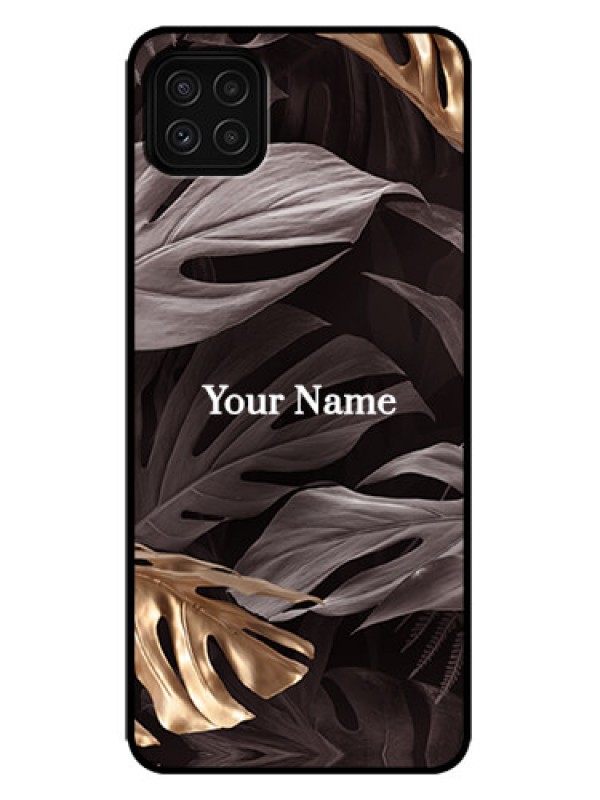 Custom Galaxy F42 5G Custom Metal Phone Case - Wild Leaves Digital Paint Design