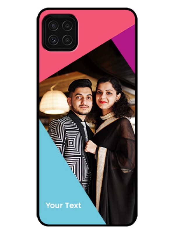 Custom Galaxy F42 5G Custom Metal Phone Case - Stacked Triple Colour Design