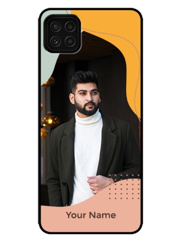 Custom Galaxy F42 5G Custom Metal Phone Case - Tri - Coloured Overlay Design