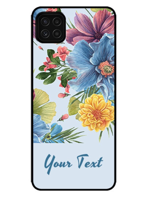 Custom Galaxy F42 5G Custom Metal Phone Case - Stunning Watercolored Flowers Painting Design