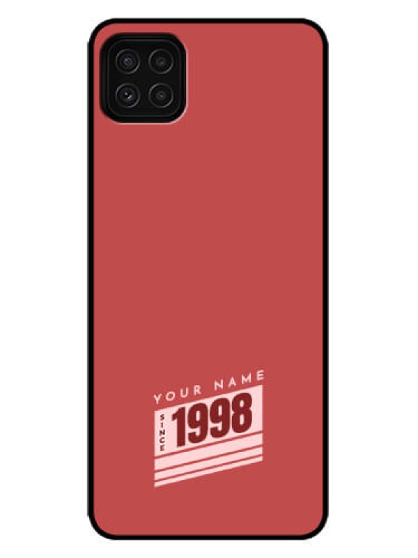 Custom Galaxy F42 5G Custom Metal Phone Case - Red Custom Year Of Birth Design