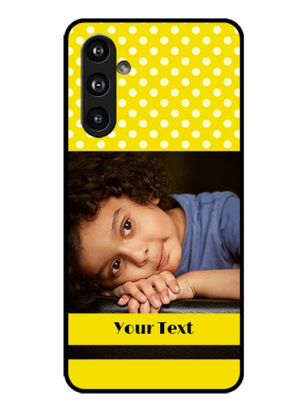 Custom Galaxy F54 5G Custom Metal Phone Case - Bright Yellow Case Design
