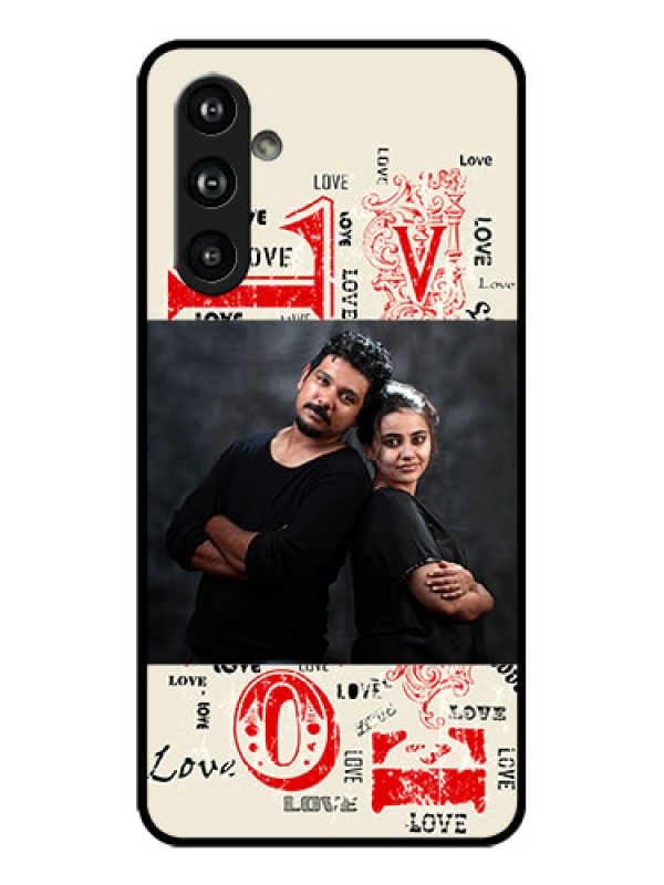 Custom Galaxy F54 5G Custom Metal Phone Case - Trendy Love Design Case