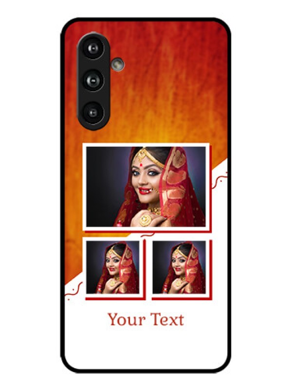 Custom Galaxy F54 5G Custom Metal Phone Case - Wedding Memories Design