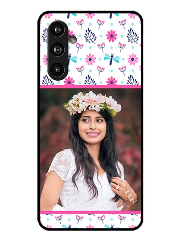 Custom Galaxy F54 5G Custom Metal Phone Case - Colorful Flower Design