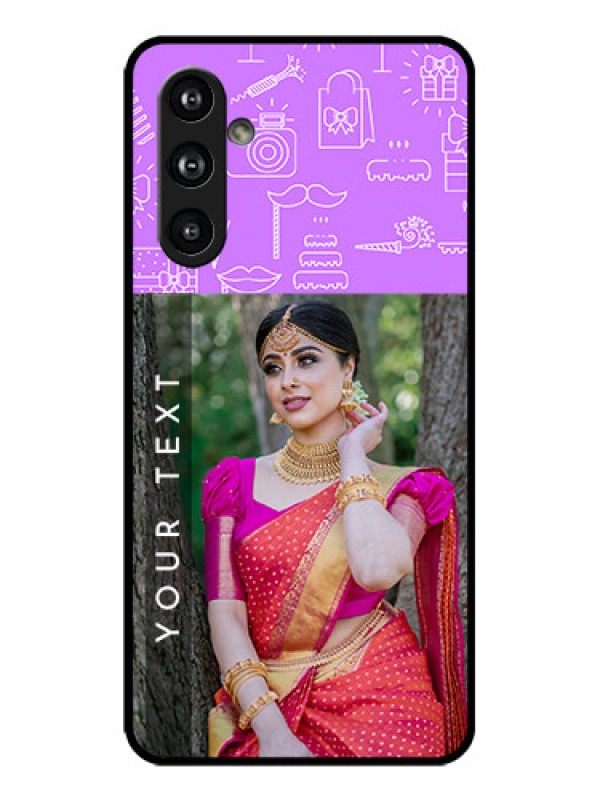Custom Galaxy F54 5G Custom Metal Phone Case - Birthday Icons Design