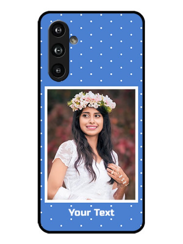 Custom Galaxy F54 5G Custom Metal Phone Case - Polka Dots Design