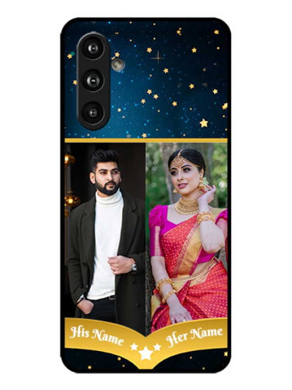 Custom Galaxy F54 5G Custom Metal Phone Case - Galaxy Stars Backdrop Design