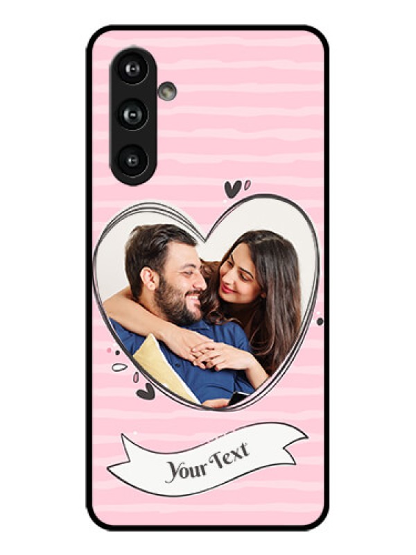 Custom Galaxy F54 5G Custom Metal Phone Case - Vintage Heart Design
