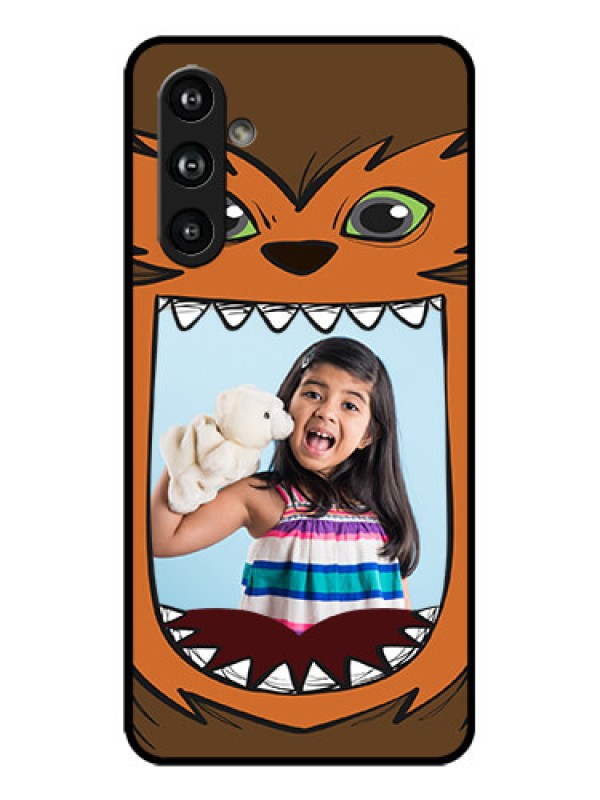 Custom Galaxy F54 5G Custom Metal Phone Case - Owl Monster Back Case Design