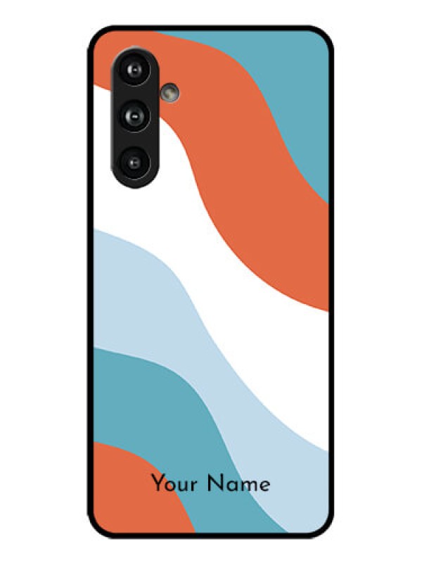 Custom Galaxy F54 5G Custom Metal Phone Case - Coloured Waves Design