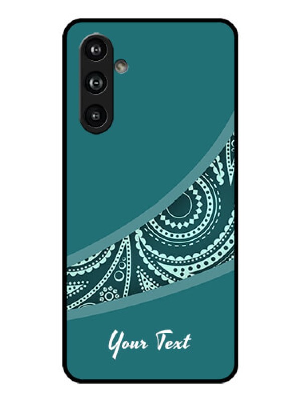 Custom Galaxy F54 5G Custom Metal Phone Case - Semi Visible Floral Design
