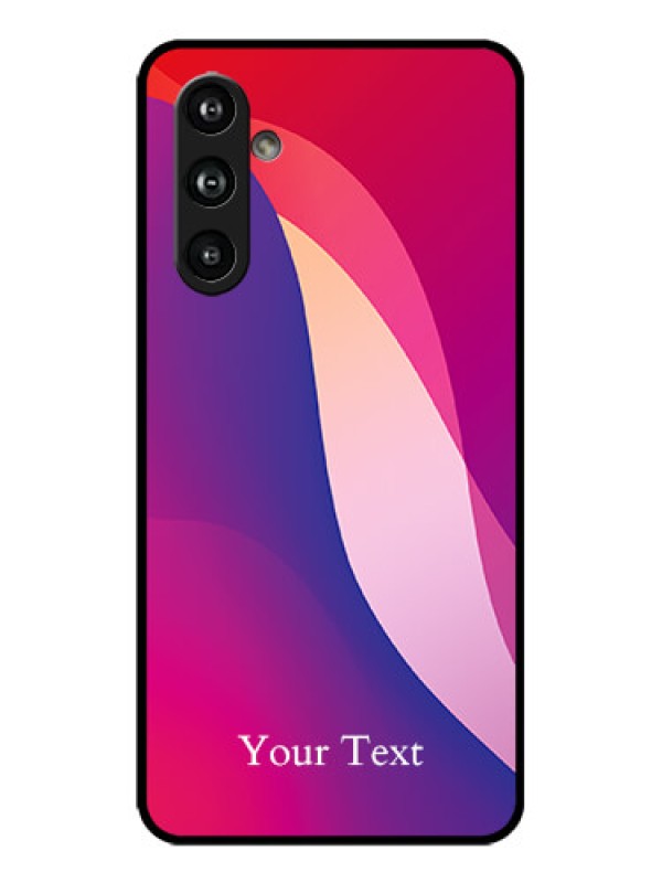Custom Galaxy F54 5G Custom Metal Phone Case - Digital Abstract Overlap Design