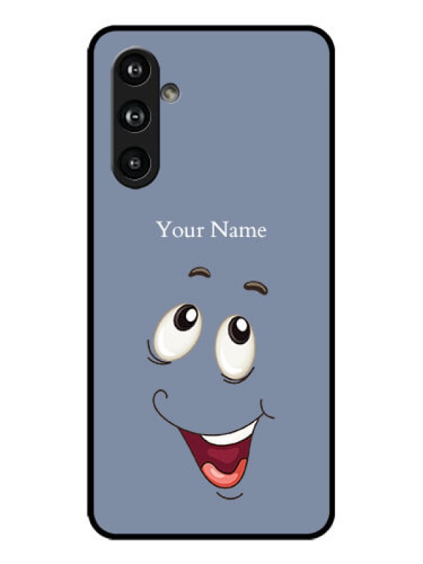 Custom Galaxy F54 5G Custom Metal Phone Case - Laughing Cartoon Face Design