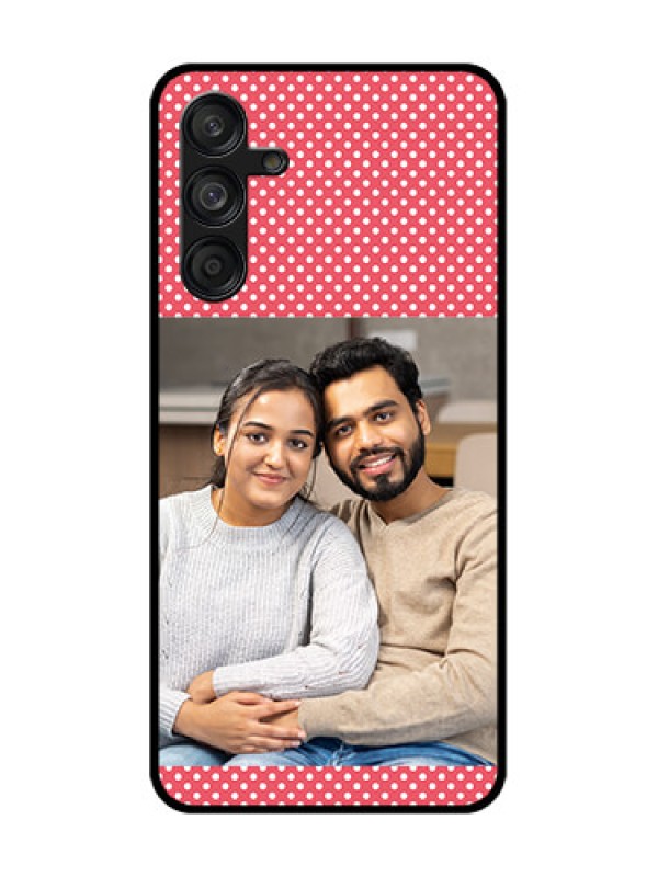 Custom Samsung Galaxy F55 5G Custom Metal Phone Case - White Dotted Design