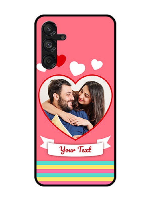 Custom Samsung Galaxy F55 5G Custom Metal Phone Case - Love Shapes Doodle Design