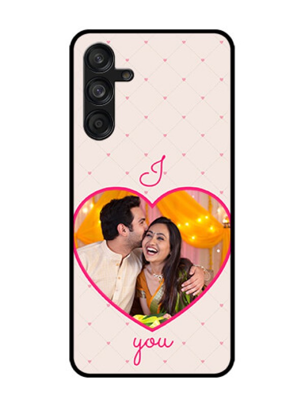 Custom Samsung Galaxy F55 5G Custom Metal Phone Case - Heart Shape Design