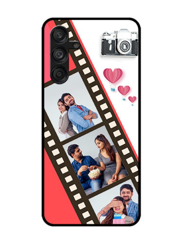 Custom Samsung Galaxy F55 5G Custom Metal Phone Case - 3 Image Holder With Film Reel