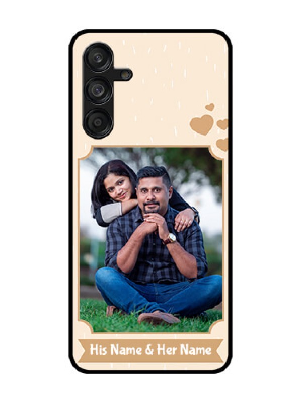Custom Samsung Galaxy F55 5G Custom Metal Phone Case - With Confetti Love Design