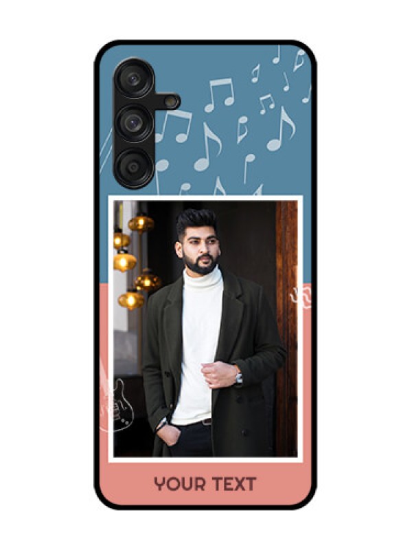 Custom Samsung Galaxy F55 5G Custom Metal Phone Case - With Color Musical Note Design
