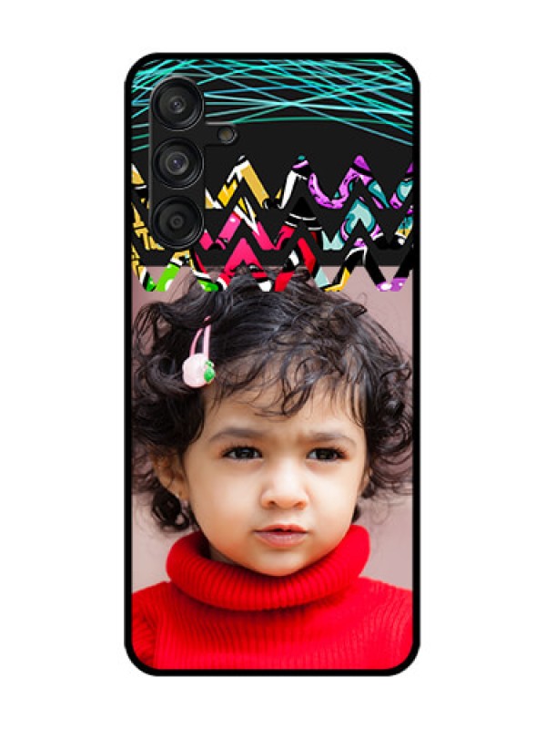 Custom Samsung Galaxy F55 5G Custom Metal Phone Case - Neon Abstract Design