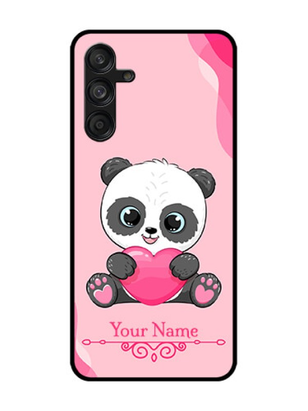 Custom Samsung Galaxy F55 5G Custom Metal Phone Case - Cute Panda Design