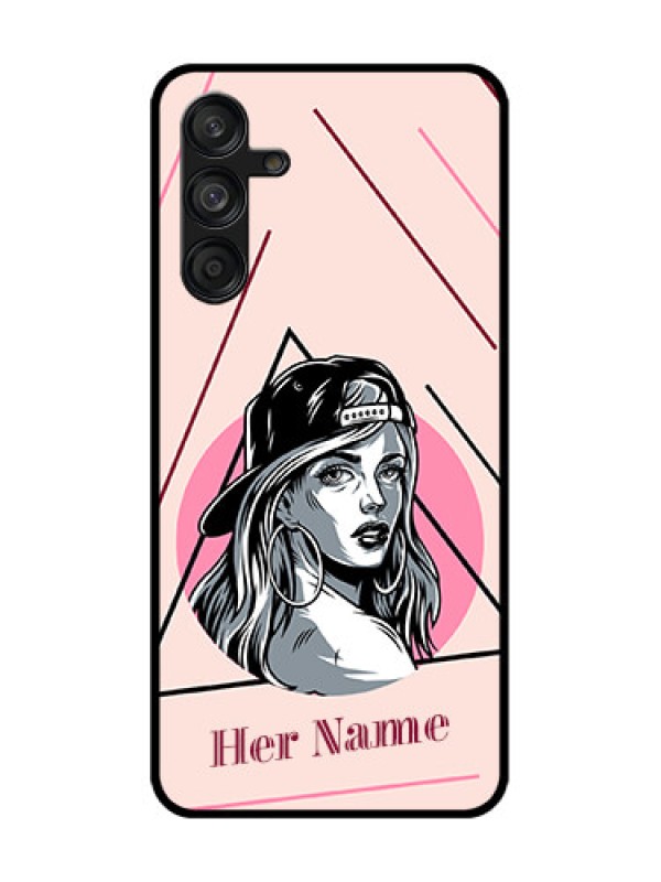 Custom Samsung Galaxy F55 5G Custom Metal Phone Case - Rockstar Girl Design