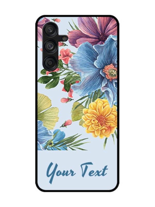 Custom Samsung Galaxy F55 5G Custom Metal Phone Case - Stunning Watercolored Flowers Painting Design