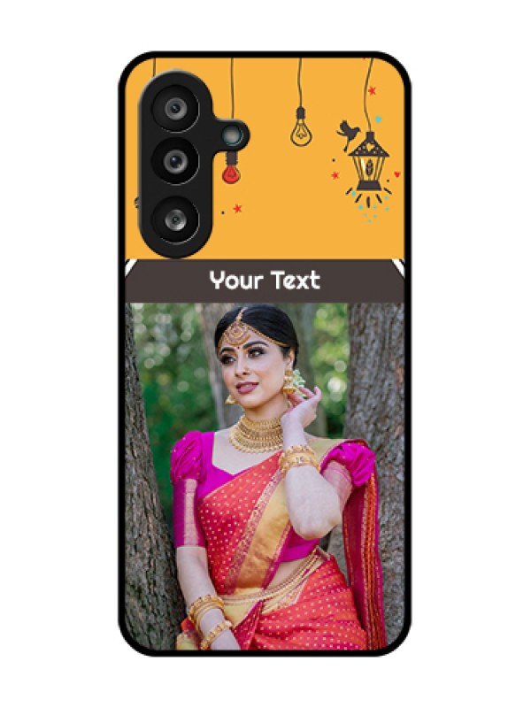 Custom Samsung Galaxy F56 5G Custom Metal Phone Case - With Family Picture And Icons