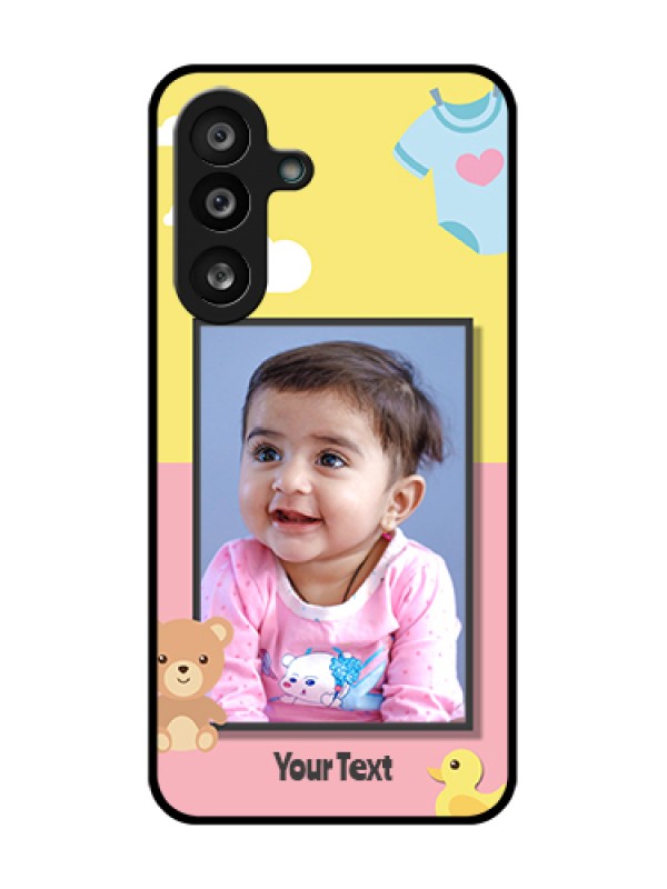Custom Samsung Galaxy F56 5G Custom Metal Phone Case - Kids 2 Color Design