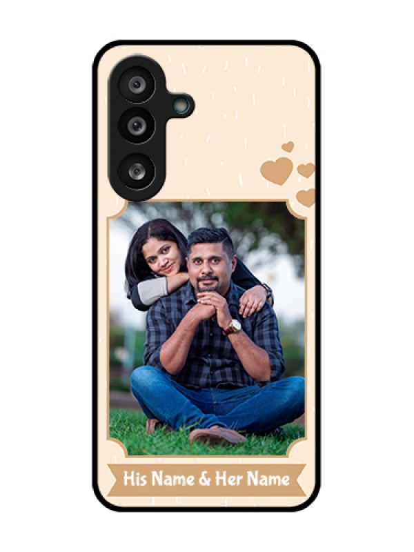 Custom Samsung Galaxy F56 5G Custom Metal Phone Case - With Confetti Love Design