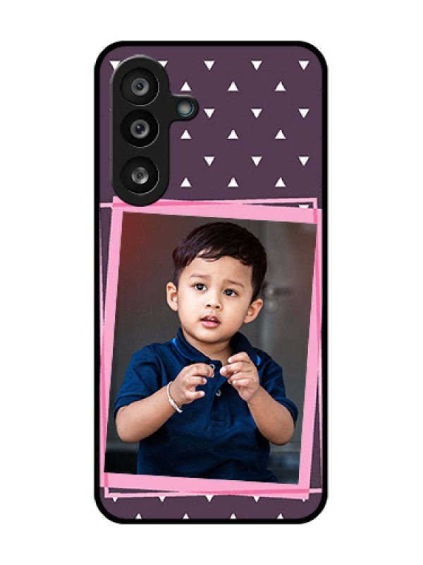 Custom Samsung Galaxy F56 5G Custom Metal Phone Case - Triangle Pattern Dotted Design