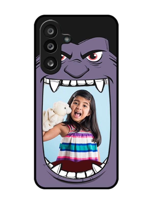 Custom Samsung Galaxy F56 5G Custom Metal Phone Case - Angry Monster Design