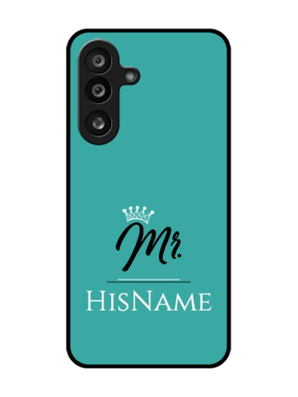 Custom Samsung Galaxy F56 5G Custom Metal Phone Case - Mr With Name Design