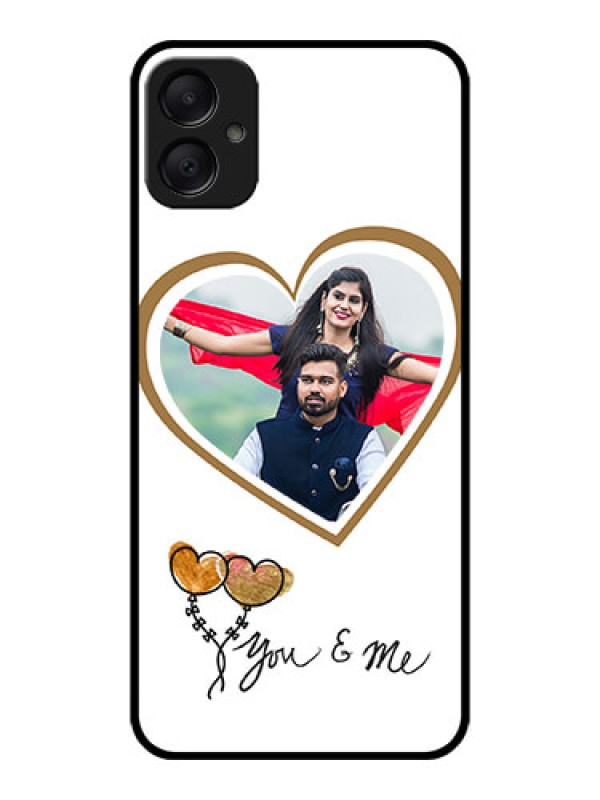 Custom Galaxy M05 Custom Metal Phone Case - You and Me Design