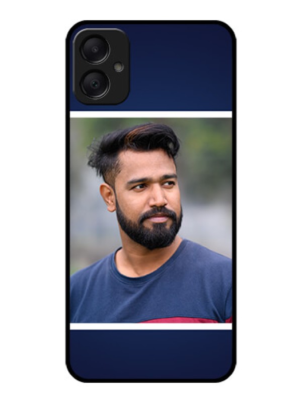 Custom Galaxy M05 Custom Metal Phone Case - Simple Royal Blue Design