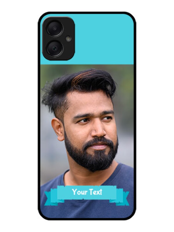 Custom Galaxy M05 Custom Metal Phone Case - Blue Color Design