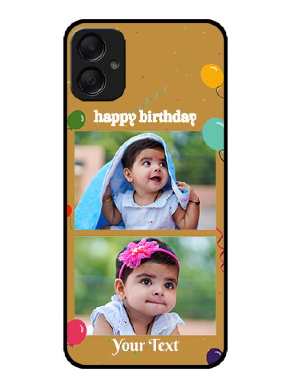 Custom Galaxy M05 Custom Metal Phone Case - Image Holder With Birthday Celebrations Design
