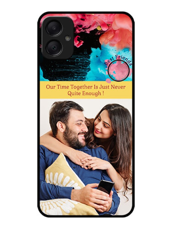 Custom Galaxy M05 Custom Metal Phone Case - Quote With Acrylic Painting Design