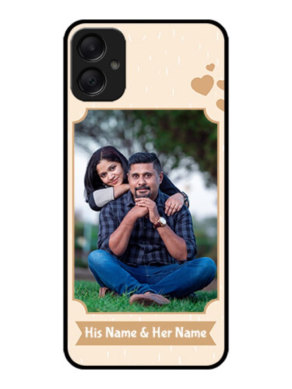 Custom Galaxy M05 Custom Metal Phone Case - With Confetti Love Design