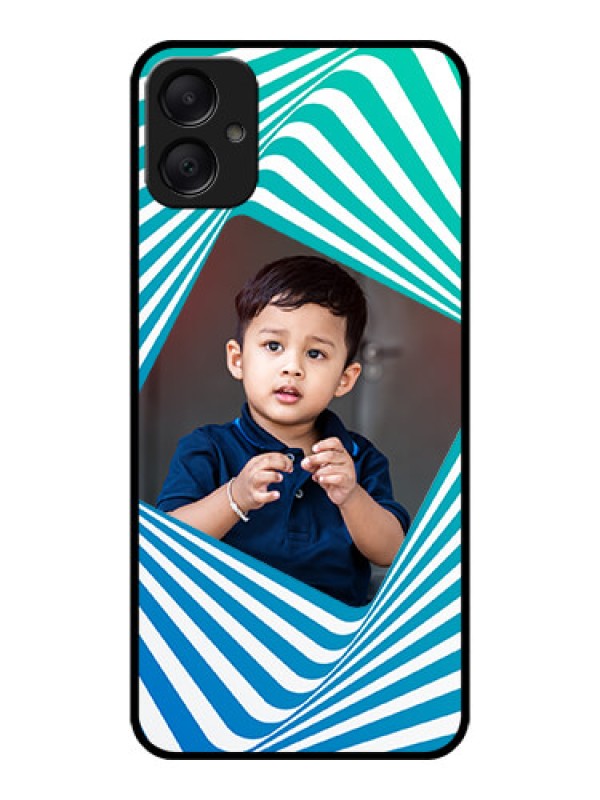 Custom Galaxy M05 Custom Metal Phone Case - Abstract Spiral Design