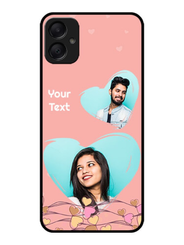 Custom Galaxy M05 Custom Metal Phone Case - Love Doodle Design