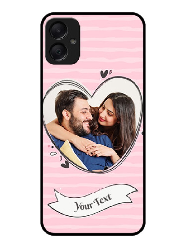 Custom Galaxy M05 Custom Metal Phone Case - Vintage Heart Design