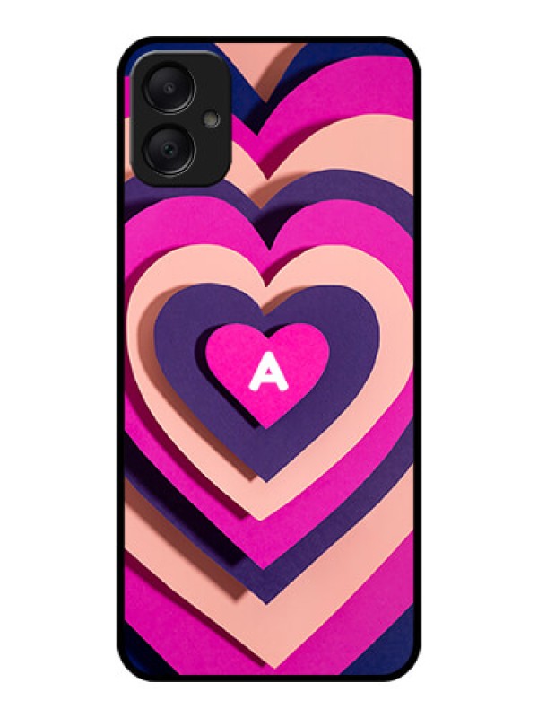 Custom Galaxy M05 Custom Metal Phone Case - Cute Heart Pattern Design