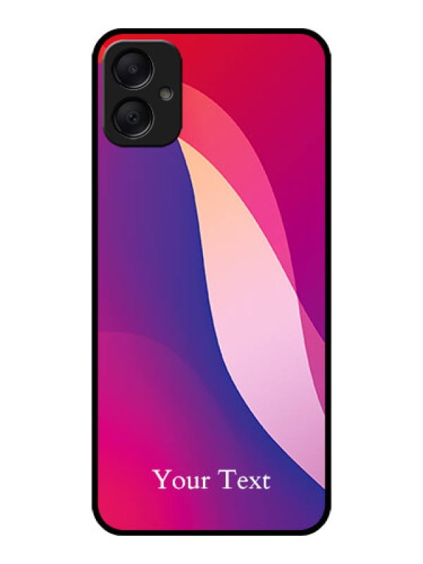 Custom Galaxy M05 Custom Metal Phone Case - Digital Abstract Overlap Design