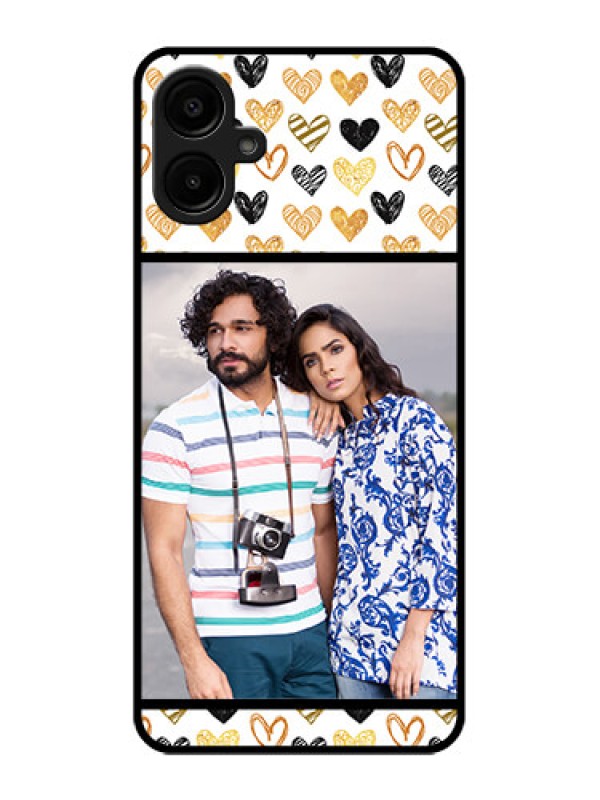 Custom Samsung Galaxy M06 Custom Metal Phone Case - Love Symbol Design