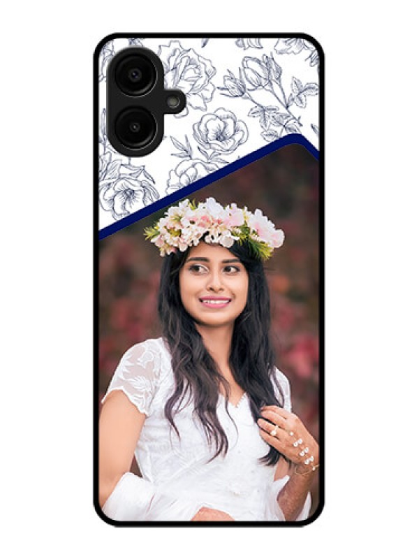 Custom Samsung Galaxy M06 Custom Metal Phone Case - Classy Floral Design