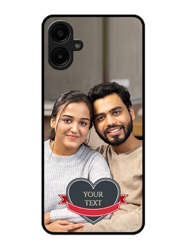 Custom Samsung Galaxy M06 Custom Metal Phone Case - Just Married Couple Design