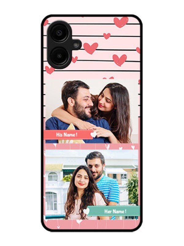 Custom Samsung Galaxy M06 Custom Metal Phone Case - Photo With Heart Design
