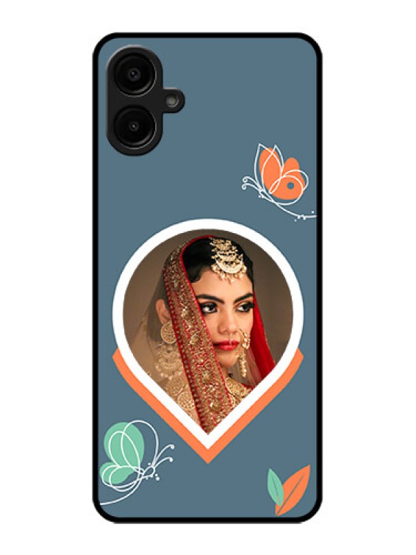 Custom Samsung Galaxy M06 Custom Metal Phone Case - Droplet Butterflies Design